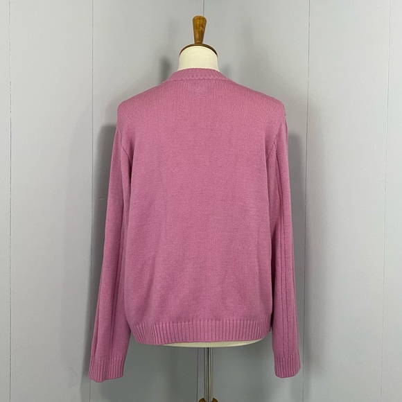 Vintage 90s Mauve Pink Habrand! Crewneck Sweater - Picture 4 of 10